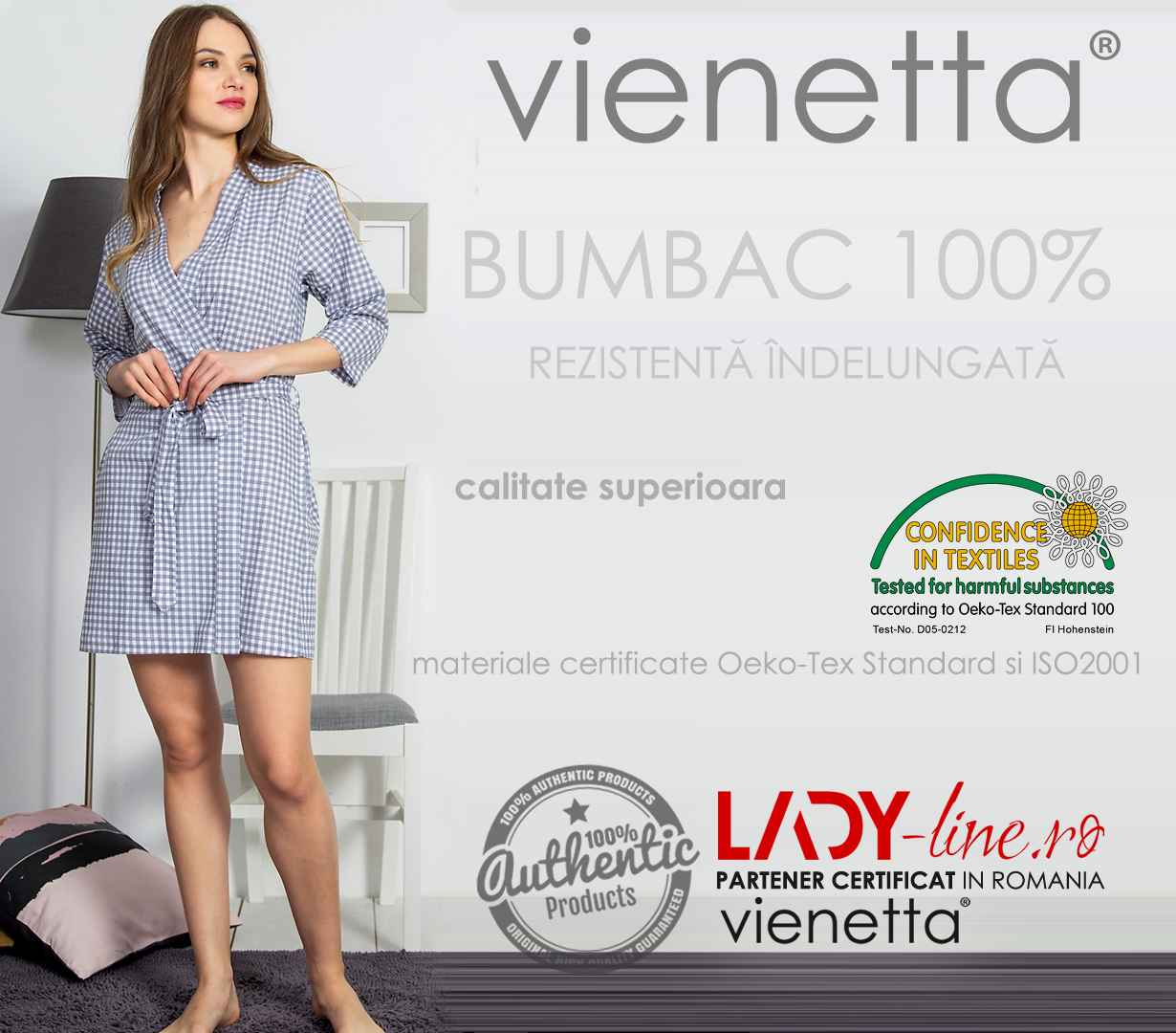Halt Dama Vienetta, 'Cozy Chic' Gray